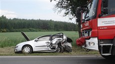 Těžká havárie u odbočky na obec Střelice na jižním Plzeňsku. (12. června 2010) Těžká havárie u odbočky na obec Střelice na jižním Plzeňsku. (12. června 2010)