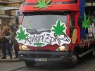 Pražský pochod za legalizaci marihuany. Pražský pochod za legalizaci marihuany.