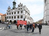 Protestní akce proti prodeji litoměřické nemocnice a pochod do centra města. Protestní akce proti prodeji litoměřické nemocnice a pochod do centra města.