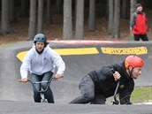 Nová pumptracková dráha v novoměstské Vysočina Areně je jednou z největších v... Nová pumptracková dráha v novoměstské Vysočina Areně je jednou z největších v...
