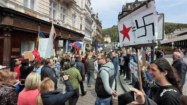 Pes Vary proel Nesmrteln pluk. Rusov vzpomnali na padl pedky (8.5.2019).