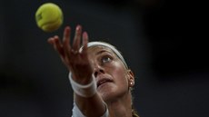 Petra Kvitová ve tvrtfinále turnaje v Madridu.