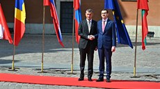 Premiér Andrej Babiš (vlevo) a polský premiér Mateusz Morawiecki před setkáním... Premiér Andrej Babiš (vlevo) a polský premiér Mateusz Morawiecki před setkáním...