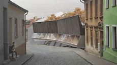 Kritikům vadí, že objekt nezapadne do historického rázu boskovické židovské... Kritikům vadí, že objekt nezapadne do historického rázu boskovické židovské...