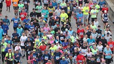 Momentka z Pražského maratonu. Momentka z Pražského maratonu.