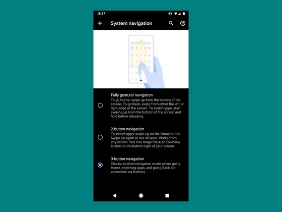 Android Q Beta 3 na Google Pixel 3