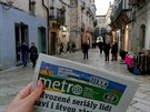 My jsme vzali Metro na prodloužený víkend do jižní Itálie (Apulie) a nezažilo toho málo, bylo s námi každý den v batohu a čekalo na svou příležitost (na foto je v historickém centru města Altamura). O to větší radost mi pak udělalo zjištění, že s námi byl My jsme vzali Metro na prodloužený víkend do jižní Itálie (Apulie) a nezažilo toho málo, bylo s námi každý den v batohu a čekalo na svou příležitost (na foto je v historickém centru města Altamura). O to větší radost mi pak udělalo zjištění, že s námi byl