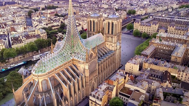Katedrála Notre-Dame by mohla mít zahradu pod skleněnou střechou Katedrála Notre-Dame by mohla mít zahradu pod skleněnou střechou