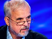 Lídr kandidátky SPD ve volbách do Evropského parlamentu Ivan David v diskusním... Lídr kandidátky SPD ve volbách do Evropského parlamentu Ivan David v diskusním...