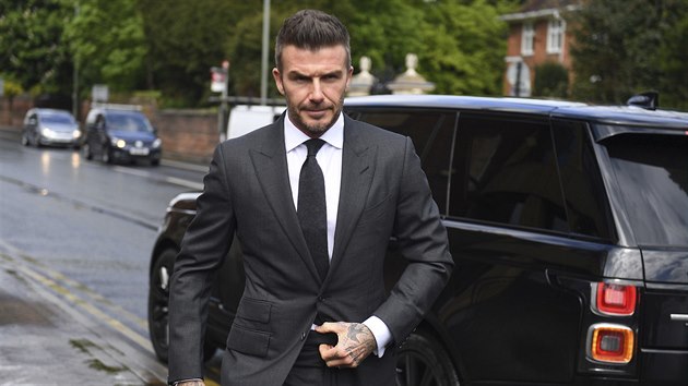 David Beckham m k soudu (Londn, 9. kvtna 2019)