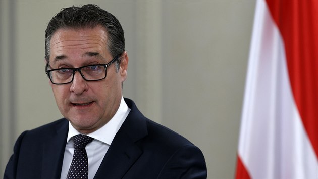 Rakousk vicekancl Heinz-Christian Strache z FP