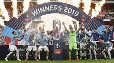 Fotbalisté Manchesteru City slaví vítězství v FA Cupu. Fotbalisté Manchesteru City slaví vítězství v FA Cupu.