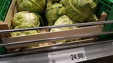Dochází i zelí. Německý diskont ho vozí z Makedonie. Dochází i zelí. Německý diskont ho vozí z Makedonie.