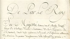 Baron Maxmilián Sanleque zanechal v Praze bednu s písemnostmi včetně... Baron Maxmilián Sanleque zanechal v Praze bednu s písemnostmi včetně...