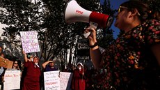 Ameriané protestují proti zákazu potrat v Alabam. (14. kvtna 2019)