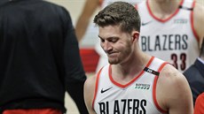 Zklamaný Meyers Leonard z Portland Trail Blazers.