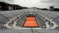 Déšť tenisty na římský centrální dvorec během středy nepustil. Déšť tenisty na římský centrální dvorec během středy nepustil.