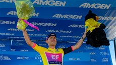 Americký cyklista Tejay van Garderen slaví na závodě Kolem Kalifornie. Americký cyklista Tejay van Garderen slaví na závodě Kolem Kalifornie.