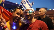 Fanouci v Tel Avivu ekají, jak dopadne finále Eurovize 2019.