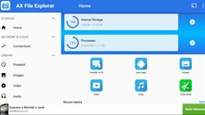 AX file Explorer má vechny funkce pro správu soubor v úloiti vaeho tabletu.