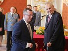 Prezident Milo Zeman jmenoval ministra kultury Antonna Staka 27. ervna 2018.