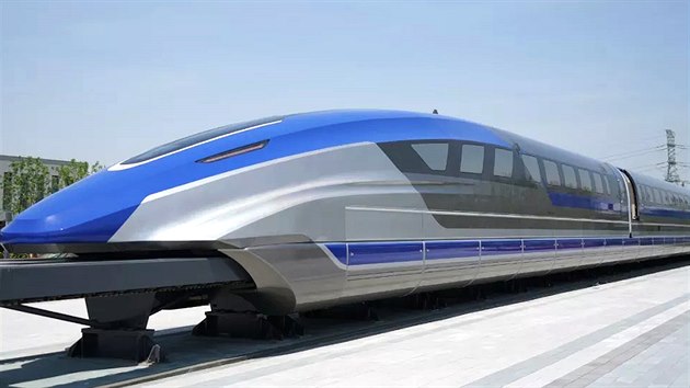 Prototyp novho maglev vlaku, kter bude vyrbt nsk spolenost CRRC.