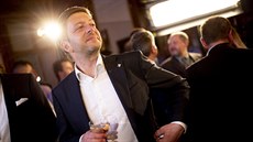Předseda STAN Vít Rakušan sleduje v pražském štábu výsledky eurovoleb. (26.... Předseda STAN Vít Rakušan sleduje v pražském štábu výsledky eurovoleb. (26....