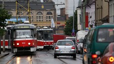 Nejhorí situace pro cestující v Brn je v míst, kde se sjídjí tramvaje z...