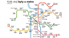 INFOGRAFIKA: Kolik stojí byty u metra INFOGRAFIKA: Kolik stojí byty u metra