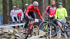 Někteří bikeři na světový pohár v Novém Městě na Moravě trénují už od počátku... Někteří bikeři na světový pohár v Novém Městě na Moravě trénují už od počátku...