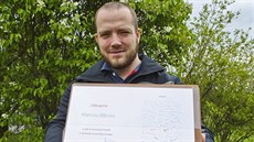 Oceněný dárce kostní dřeně Martin Bíbr. Oceněný dárce kostní dřeně Martin Bíbr.