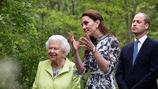 Královna Albta II, vévodkyn Kate a princ William na výstav RHS Chelsea...