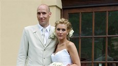 Jan Koller a Hedvika Kaková se vzali 7. ervna 2004 v Dobíi.