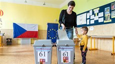 Volební místnost v Olomouci v ZŠ Řezníčkova (24. května 2019) Volební místnost v Olomouci v ZŠ Řezníčkova (24. května 2019)
