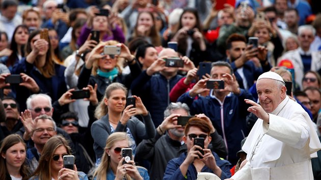 Pape Frantiek na tradin generln audienci (29. kvtna 2019)