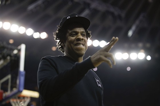 Jay-Z na zápasu NBA, 5. ervna 2019