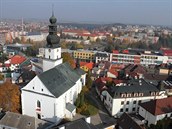 Kostel svatého Prokopa s vyhlídkovou věží v centru Žďáru nad Sázavou. Kostel svatého Prokopa s vyhlídkovou věží v centru Žďáru nad Sázavou.
