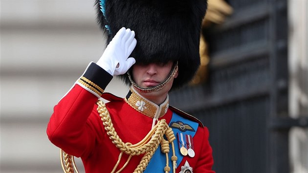 Princ William (Trooping the Colour, Londn,8. ervna 2019)