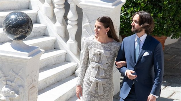 Charlotte Casiraghi a Dimitri Rassam se vzali v Monaku 1. ervna 2019.