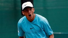 Román Burruchaga se raduje na turnaji v Cordóbě. Román Burruchaga se raduje na turnaji v Cordóbě.