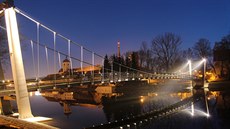 Lávka Strakonice přes řeku Otavu Lávka Strakonice přes řeku Otavu