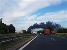 hořící budova Faurecie v Bezděčíně u Mladé Boleslavi hořící budova Faurecie v Bezděčíně u Mladé Boleslavi