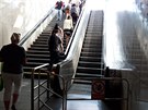 Eskalátor na metru Pankrác je mimo provoz. Eskalátor na metru Pankrác je mimo provoz.