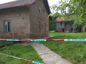 Dům v obci Nemyčeves, kde se střílelo. (18.6.2019). Dům v obci Nemyčeves, kde se střílelo. (18.6.2019).