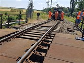 Železniční most u Dobřan na Plzeňsku poškodil bagr. (18. 6. 2019) Železniční most u Dobřan na Plzeňsku poškodil bagr. (18. 6. 2019)