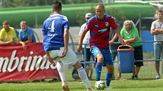Adam Hloušek se poprvé v plzeňském dresu představil v přípravném utkání proti... Adam Hloušek se poprvé v plzeňském dresu představil v přípravném utkání proti...