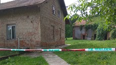 Dům v obci Nemyčeves, kde se střílelo. (18.6.2019). Dům v obci Nemyčeves, kde se střílelo. (18.6.2019).