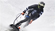 Petr Průcha v závodě jet surfů na Brněnské přehradě. Petr Průcha v závodě jet surfů na Brněnské přehradě.