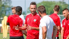 Tomáš Sivok na tréninku fotbalistů Českých Budějovic. Tomáš Sivok na tréninku fotbalistů Českých Budějovic.