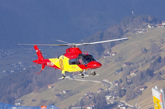 Záchranáský vrtulník v Rakousku